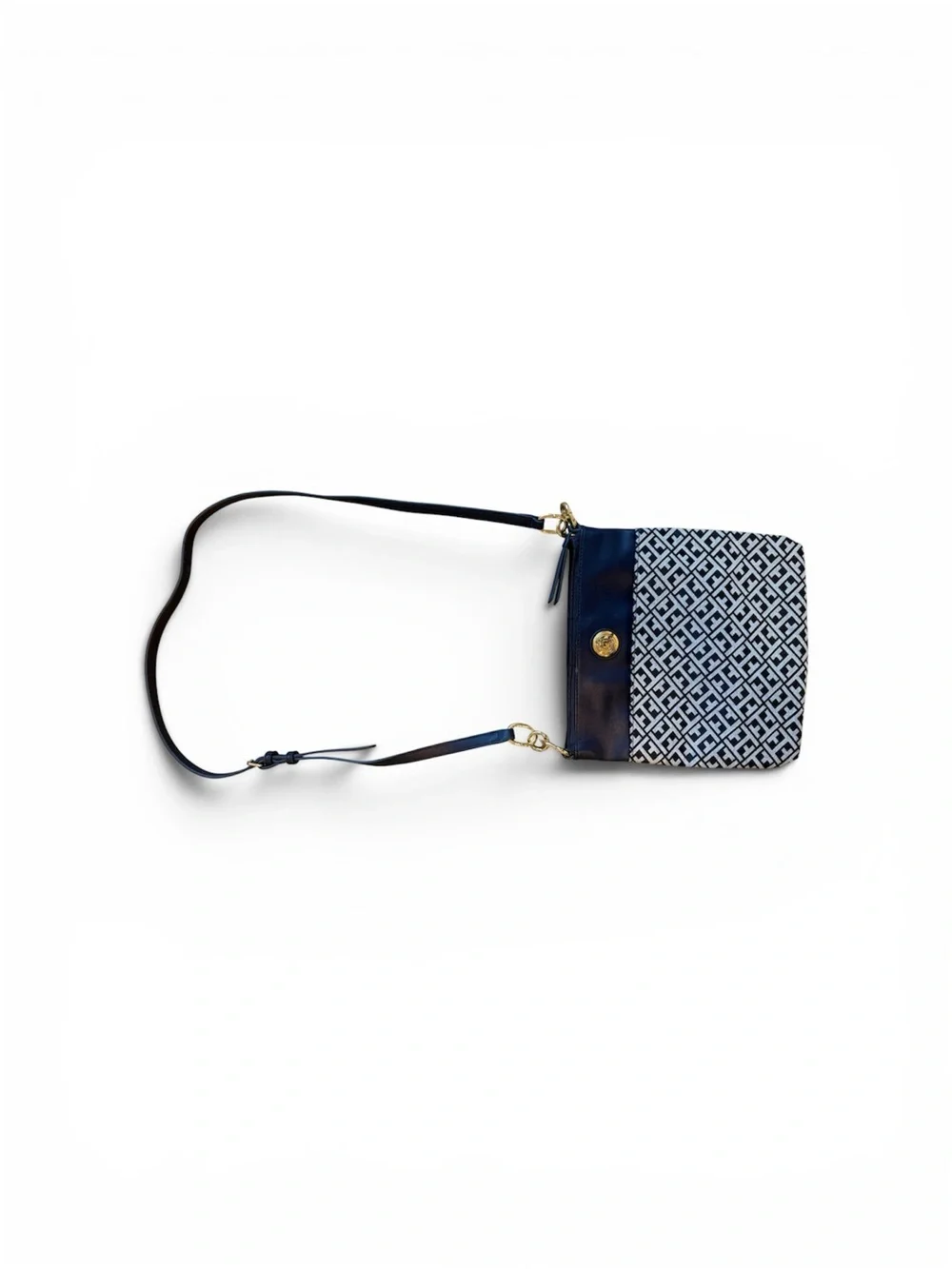 Tommy Hilfiger Navy Crossbody with Geometric Monogram